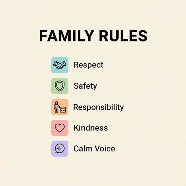 قوانین ثابت در خانه: مرزهای روشن که به رشد سالم کودک کمک می‌کند
